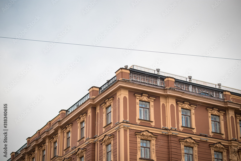 Large beautiful building in St. Petersburg