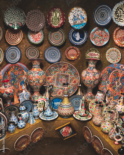 ceramics in bazaar