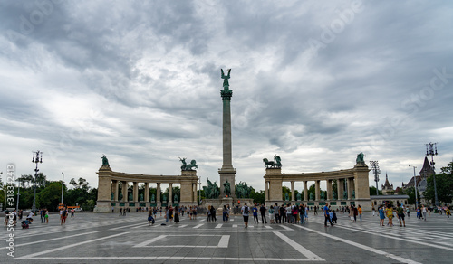 Heroes' Square in Budapest, Hungary. © alzamu79