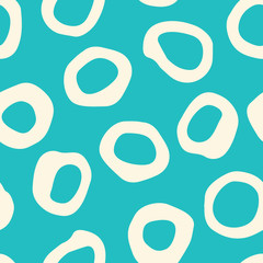 Keuken achterwand Jaren 50 patronen Onregelmatige cirkels mid-century stippenpatroon  © Anna Putina
