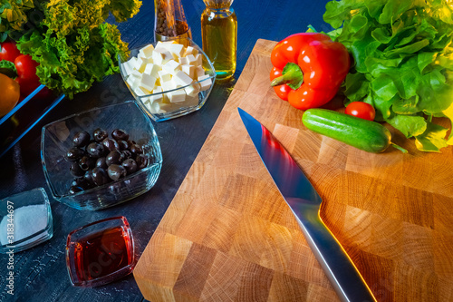 Greek salad recipe. Prepari...