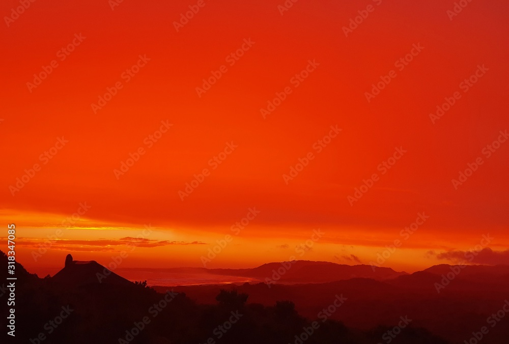 Fototapeta premium sunset in the mountains