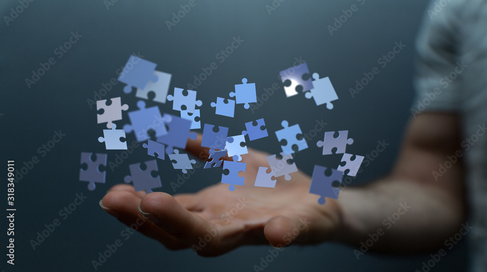 Business solutions, success and strategy, learning concept. .