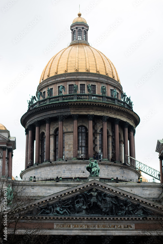 St. Isaac's Cathedral in St. Petersburg from different angles