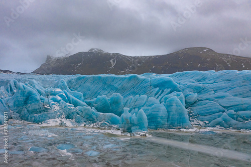 The mighty glacies in Iceland photo