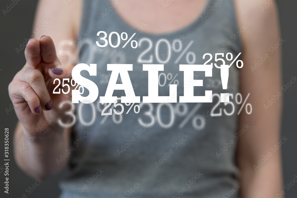 SALE CONCEPT DIGITAL in hand SALE CONCEPT DIGITAL in hand