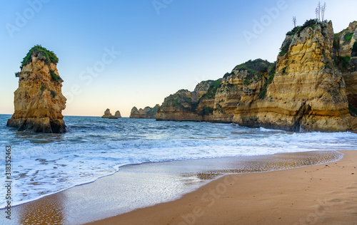 Beautiful bay near Lagos town, Algarve region, Portugal