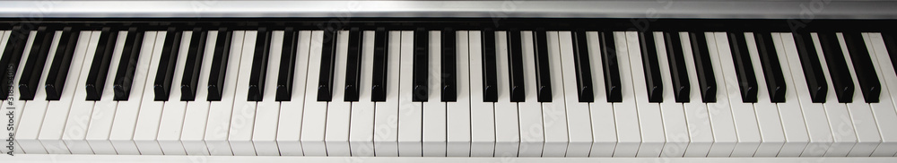 top view piano keyboard black and white top view piano keyboard black and white