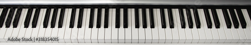 top view piano keyboard black and white