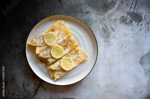 Lemon and Sugar Pancakes