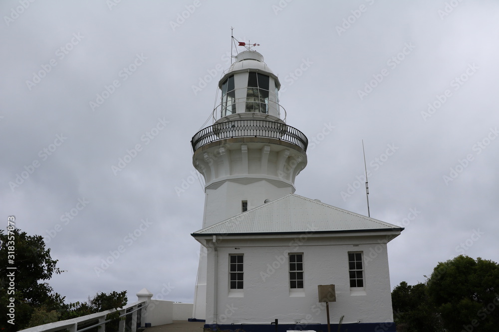 Smoky Cape Lighthouse in Arakoon nearby South West Rocks, New South Wales Australia,