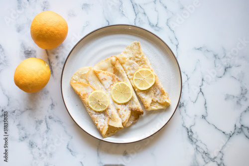 Lemon and Sugar Pancakes