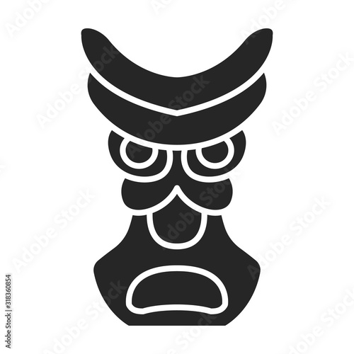 Totem vector icon.Black vector icon isolated on white background totem.