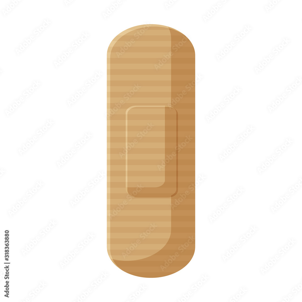 Medical patch vector icon.Cartoon vector icon isolated on white background medical patch. Medical patch vector icon.Cartoon vector icon isolated on white background medical patch.
