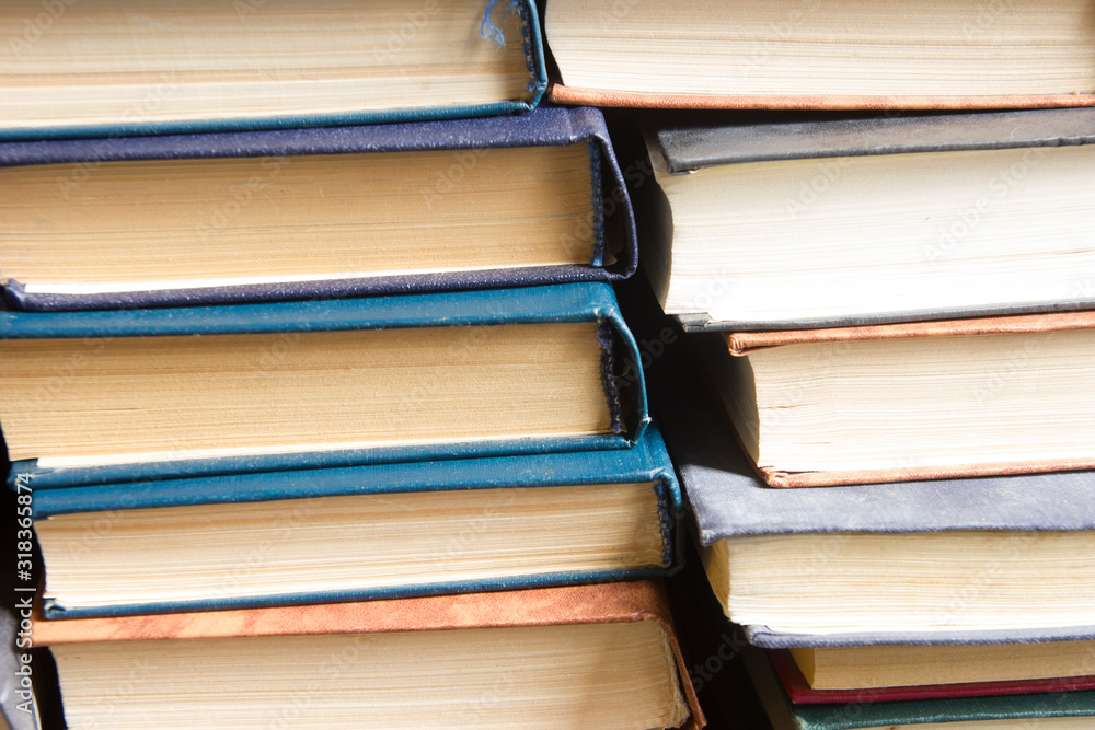Stack of books background. many books piles. Stack of books background. many books piles.