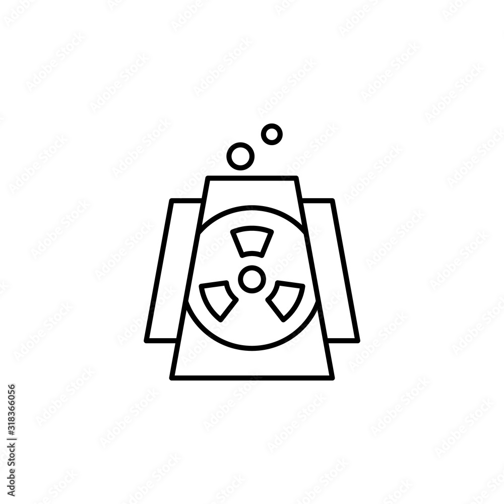 Nuclear Plant, energy icon. Simple line, outline vector electro power icons for ui and ux, website or mobile application Nuclear Plant, energy icon. Simple line, outline vector electro power icons for ui and ux, website or mobile application