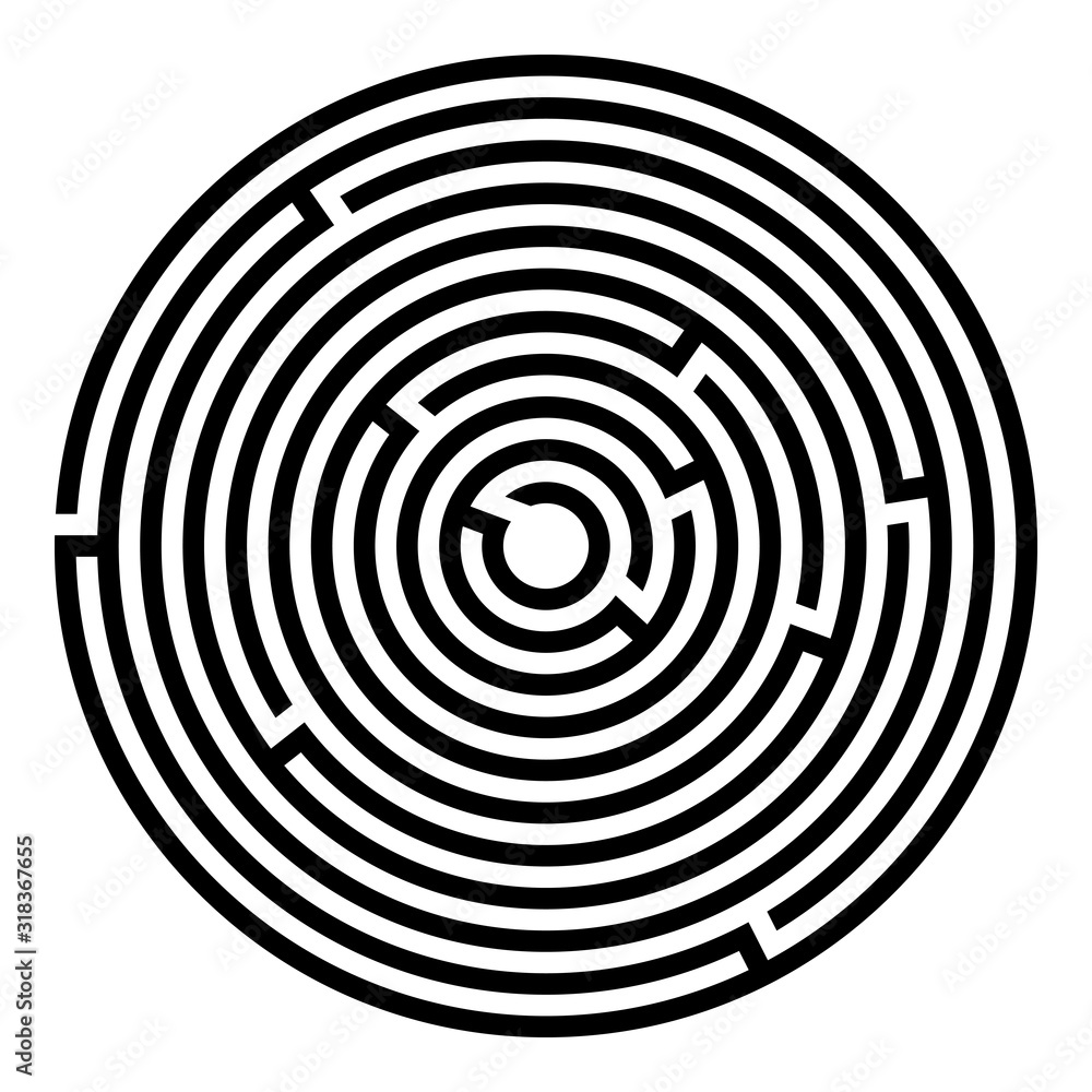 Abstract maze labyrinth with entry and exit. Vector labyrinth illustration EPS 10 Abstract maze labyrinth with entry and exit. Vector labyrinth illustration EPS 10