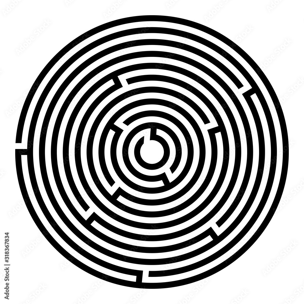 Abstract maze labyrinth with entry and exit. Vector labyrinth illustration EPS 10 Abstract maze labyrinth with entry and exit. Vector labyrinth illustration EPS 10