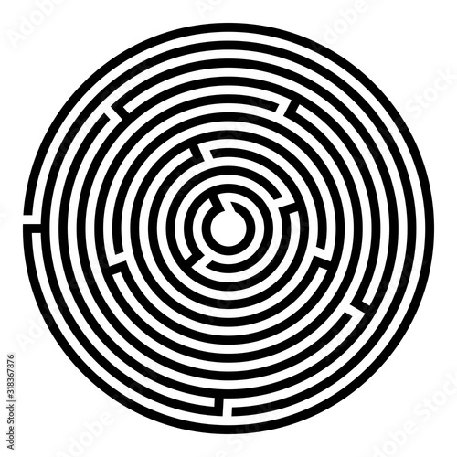 Abstract maze labyrinth with entry and exit. Vector labyrinth illustration EPS 10