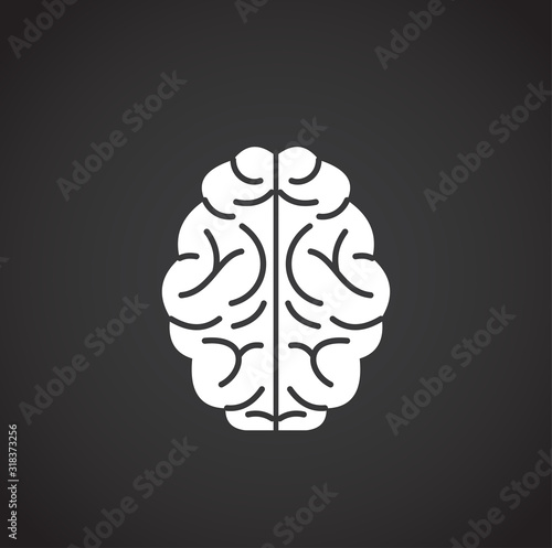 Human organ related icon on background for graphic and web design. Creative illustration concept symbol for web or mobile app