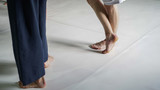 dancer foot, contact improvisation, detail