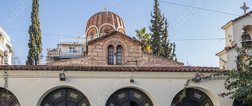 St. Catherine Greek Orthodox Church (Agia Ekaterini) - one of the few Byzantine churches in Athens. Greece. photo