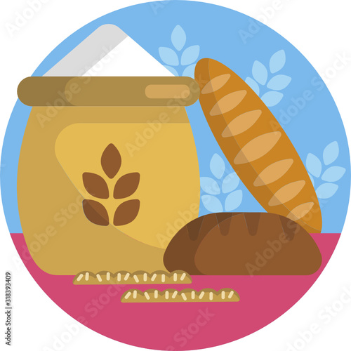 Bakery vector icons illustration cakes pies baking