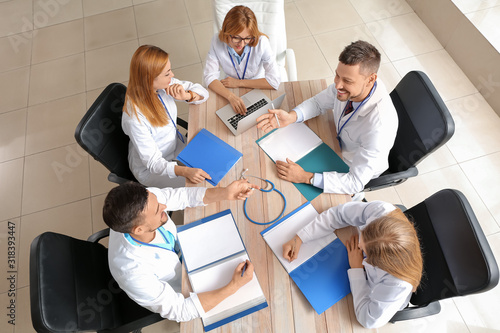 Team of doctors during meet...