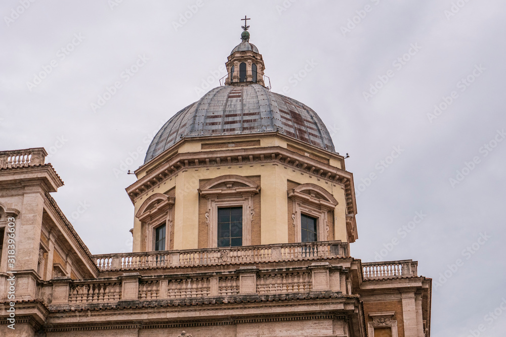 Dome on Basilica di Santa Maria Maggiore in Rome, Italy. Dome on Basilica di Santa Maria Maggiore in Rome, Italy.