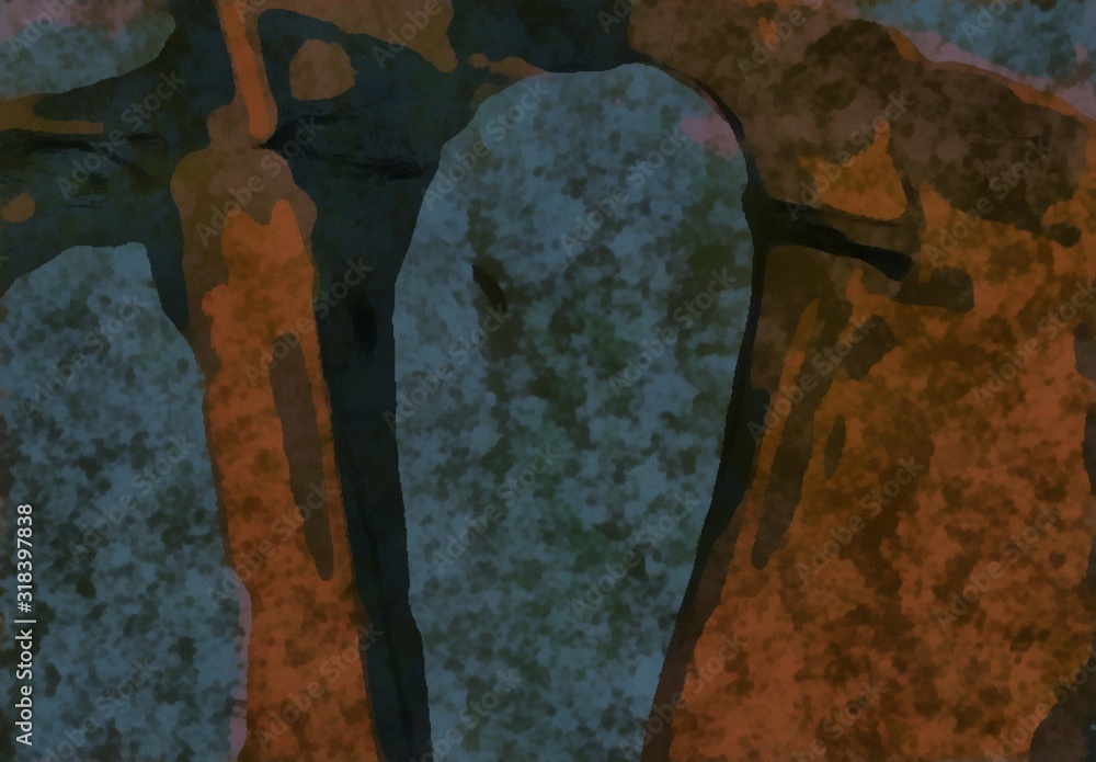 Obraz premium Abstract design texture. Splashes of paint on material concept. Large size textile decoration print. Artwork background.