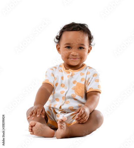 Cute African-American baby ...