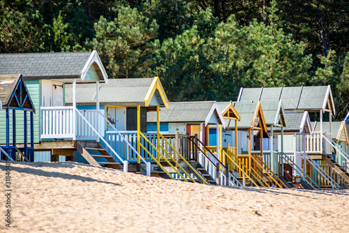 Wallpaper Mural Colourful beach huts on Wells beach at Wells Torontodigital.ca