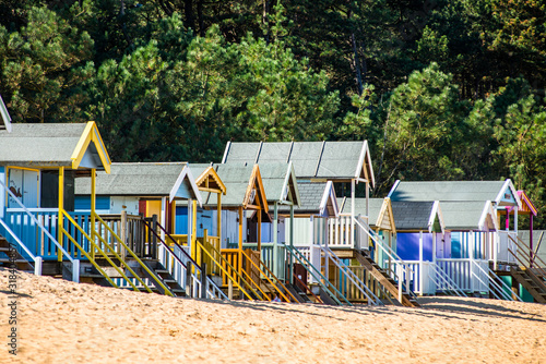 Wallpaper Mural Colourful beach huts on Wells beach at Wells Torontodigital.ca