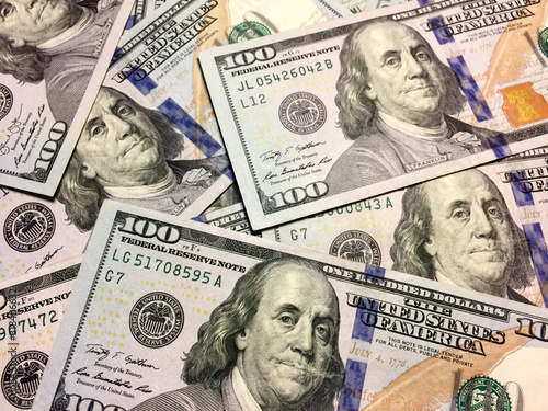 American cash money one hundred dollar bills
