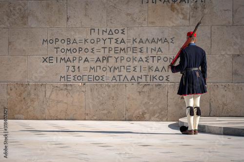 Presidential Guard on the Tomb of the Unknown Soldier.