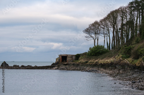 View of the Coast from Ulster Way Path, Northern Ireland, UK