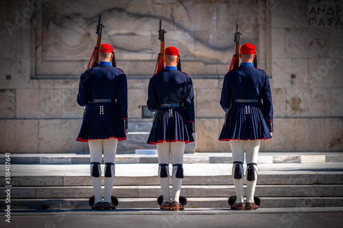 Presidential Guard on the Tomb of the Unknown Soldier.