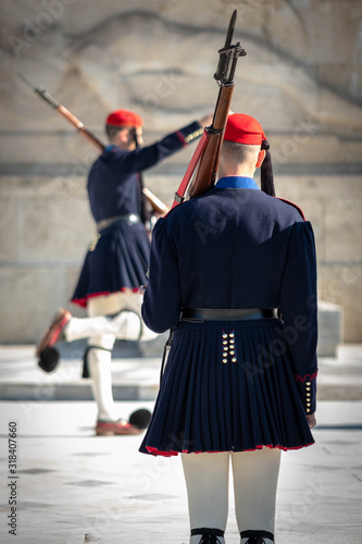 Presidential Guard on the Tomb of the Unknown Soldier.