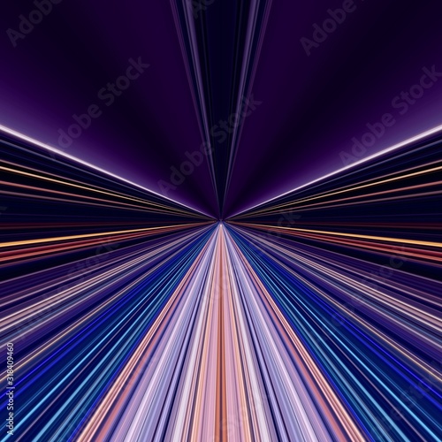 Abstract speed up and futuristic technology concept blurred lines background.
