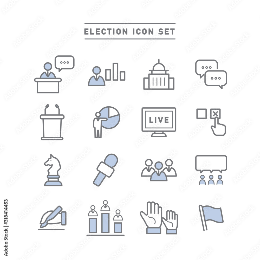 ELECTION ICON SET ELECTION ICON SET