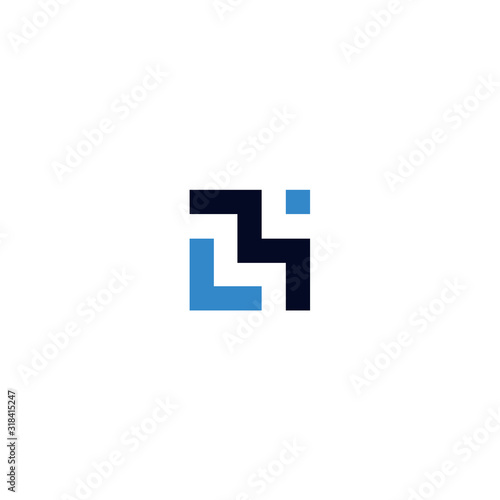 LM Letter Logo Design Vector