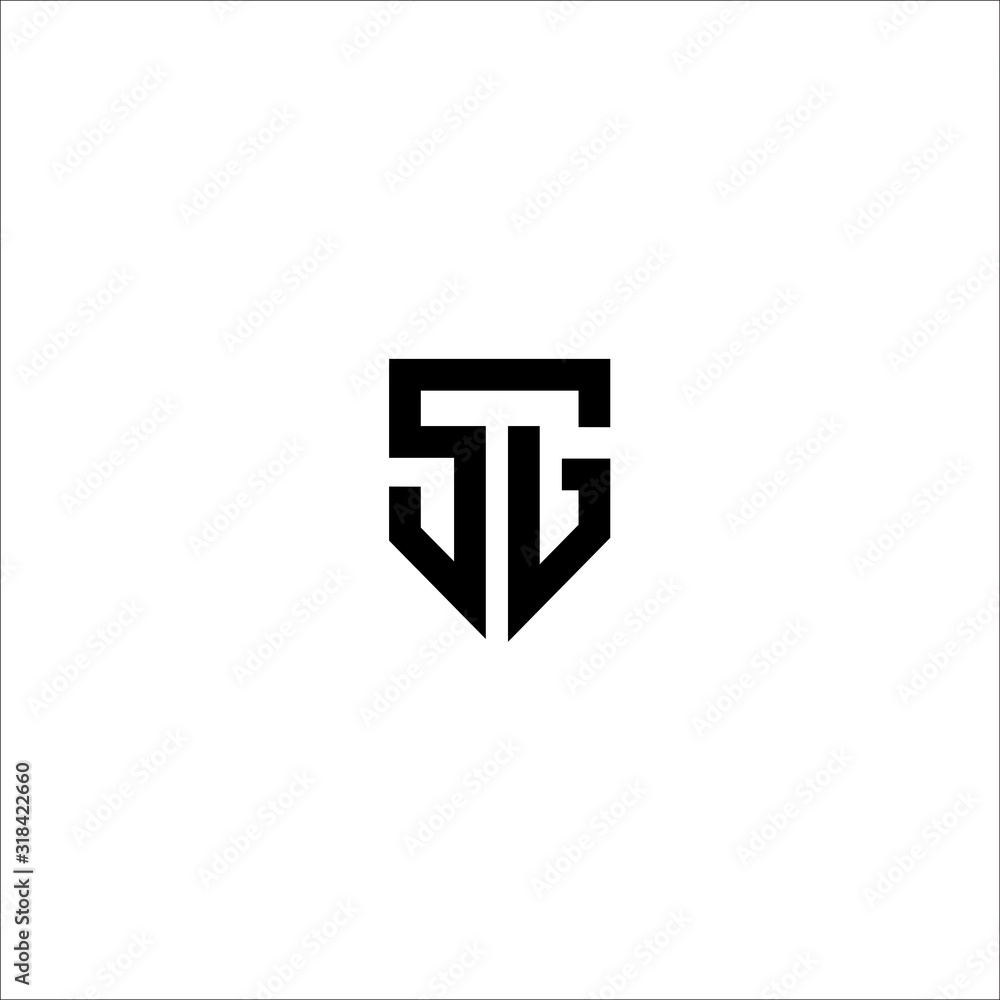 SG logo letter design template SG logo letter design template