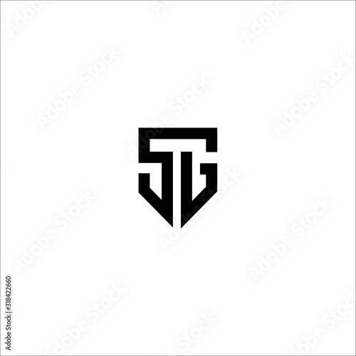 SG logo letter design template