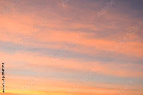 colorful cloud above twilight sky © sutichak