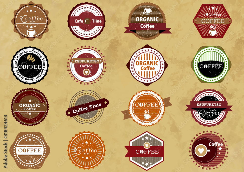 印鑑 スタンプ レトロ ヴィンテージ かわいい ベクター 挿絵 アイコン 枠 フレーム レトロ Stock Vector Adobe Stock