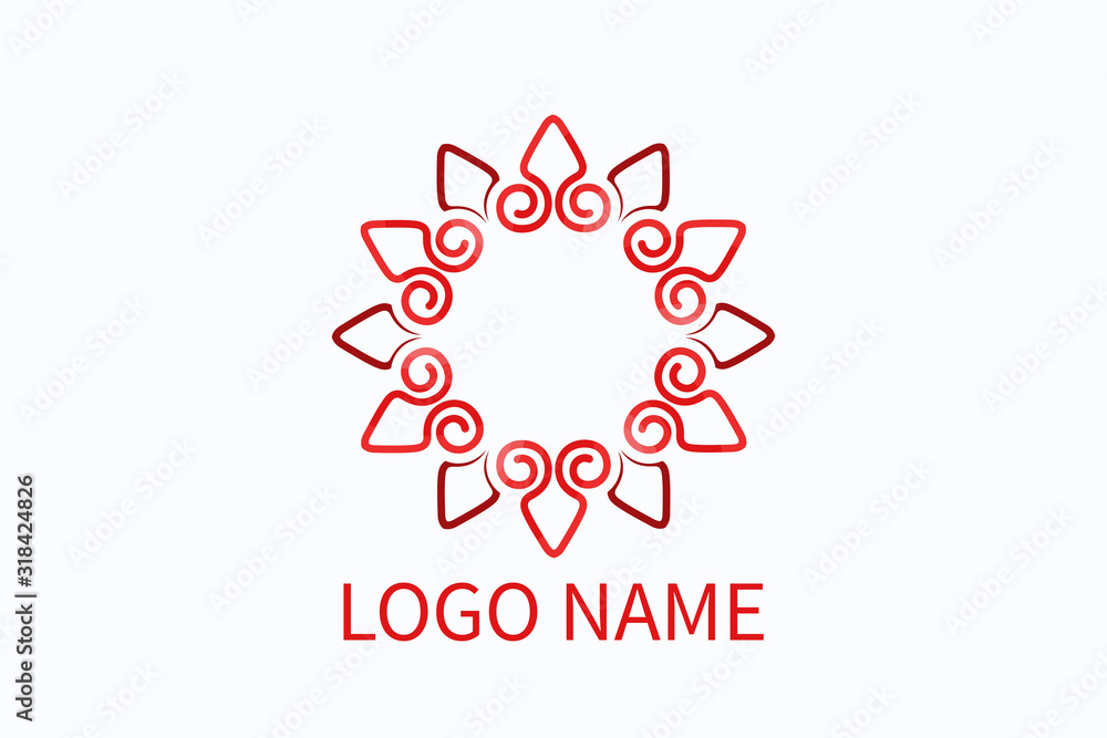 flower love logo