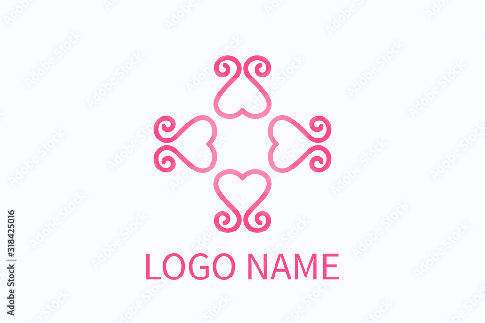love flower logo love flower logo