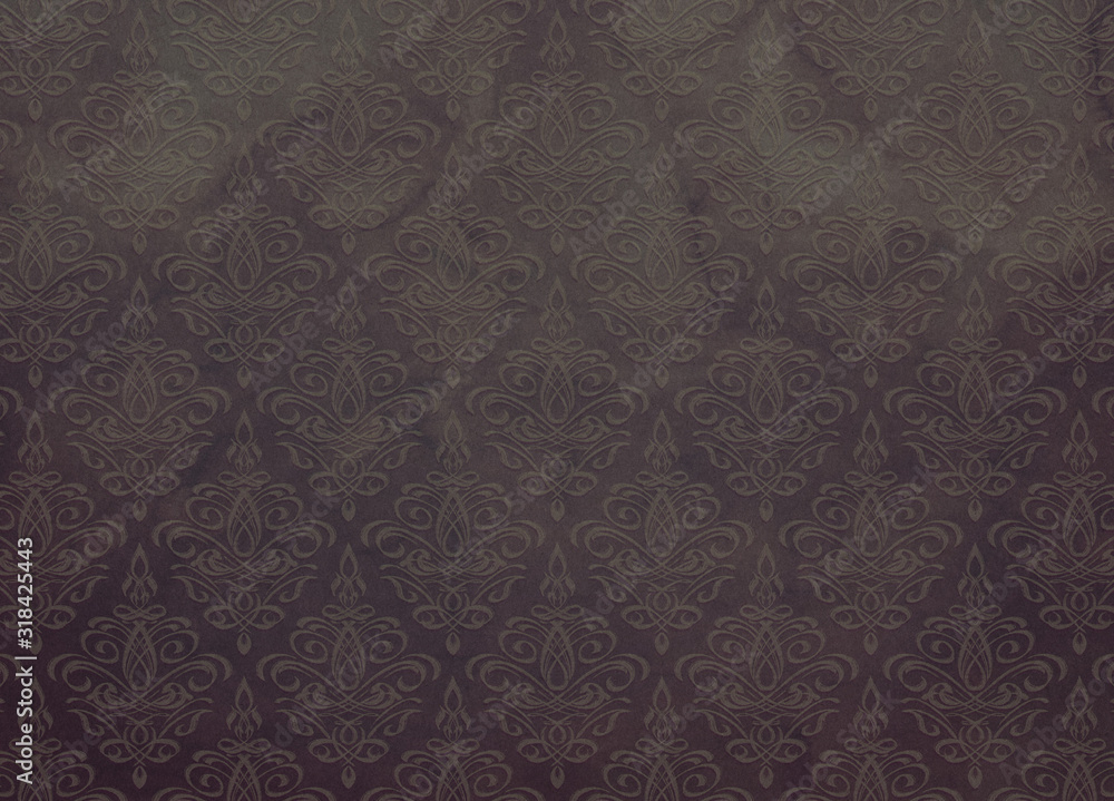 Dark Charcoal Gray Grey Damask Wallpaper Pattern With Watercolor Stains Dark Charcoal Gray Grey Damask Wallpaper Pattern With Watercolor Stains