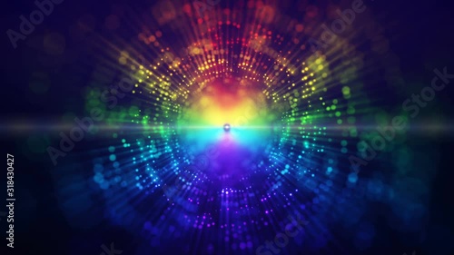 abstract digital particles