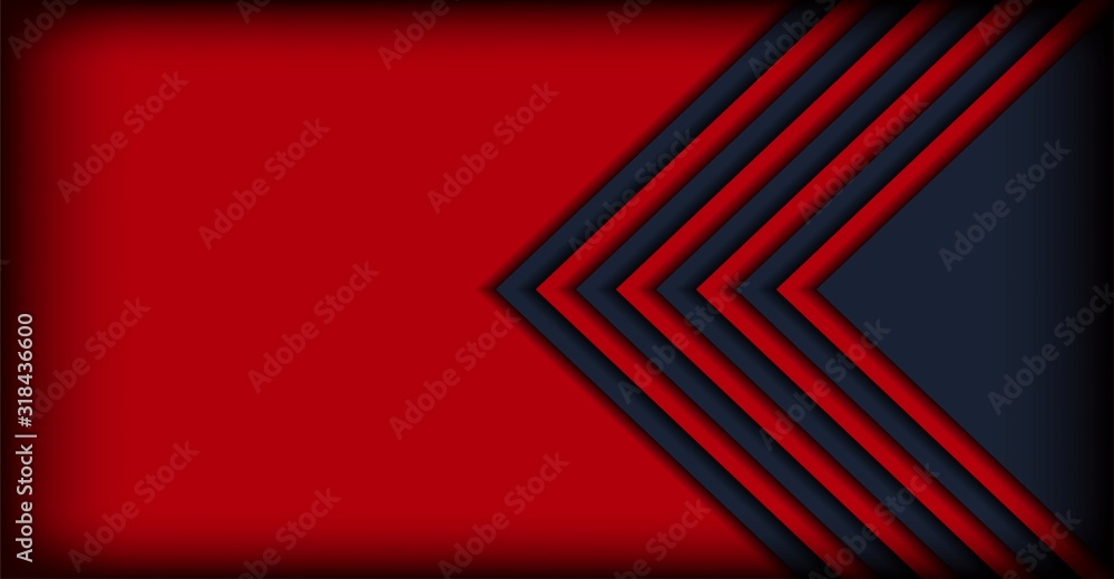 Fototapeta premium abstract dark with red line overlap layers background